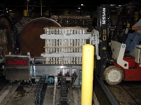 The RIBBI removes the retort operator from the position of pushing and pulling heavy baskets to load and unload the retort